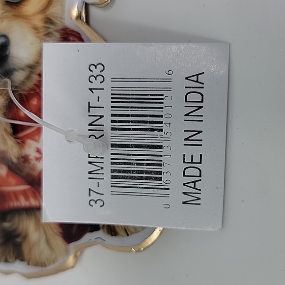 6 Piece "Puppy in a Sweater" Hanging Ornament - Picture 4 of 7